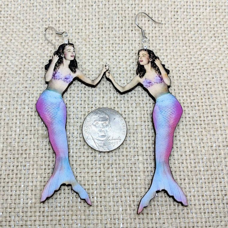 Mermaid Earrings - supermanstuff.com