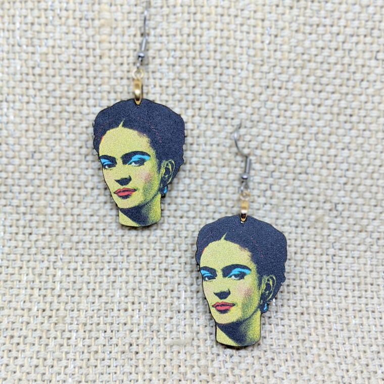 Green Frida Earrings - supermanstuff.com