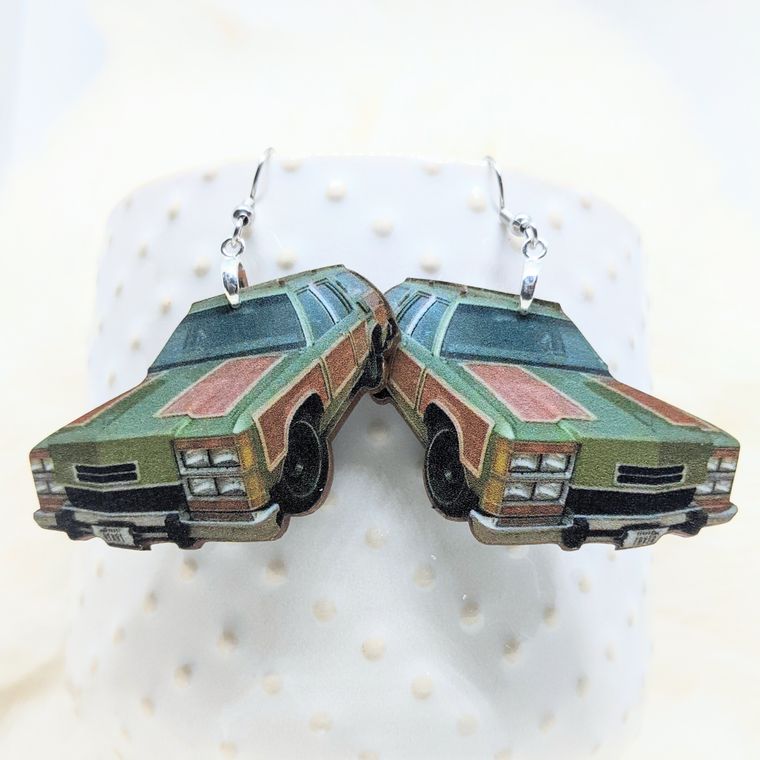 Station Wagon Earrings / Old School Road Trippers - supermanstuff.com