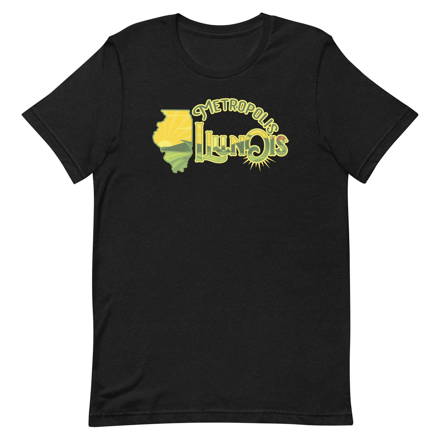 Metropolis Illinois Fields Unisex Adult Short Sleeve Shirt