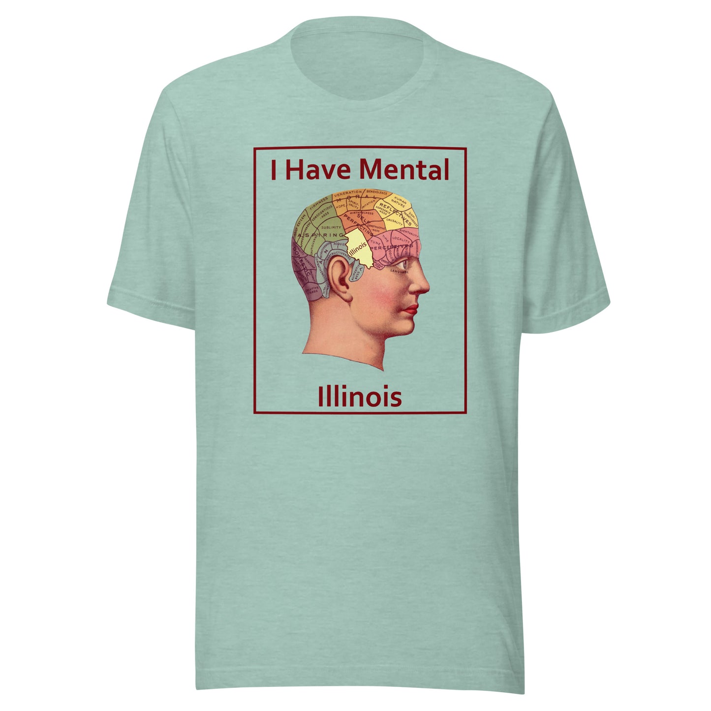 I Have Mental Illinois Phrenology Head Unisex Adult Shirt
