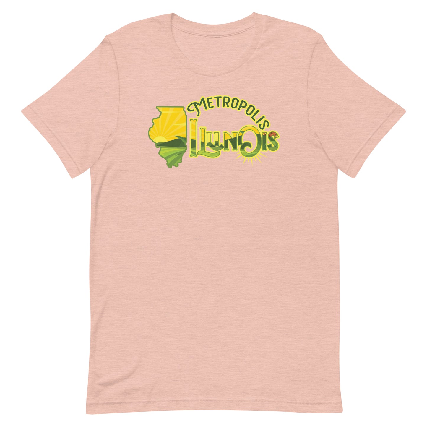 Metropolis Illinois Fields Unisex Adult Short Sleeve Shirt
