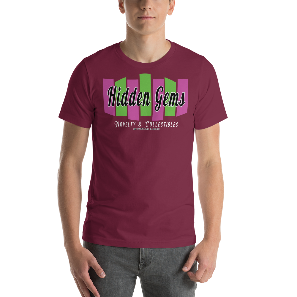 Hidden Gems Logo Adult Regular Fit Short Sleeve Shirt - Hidden Gems Novelty