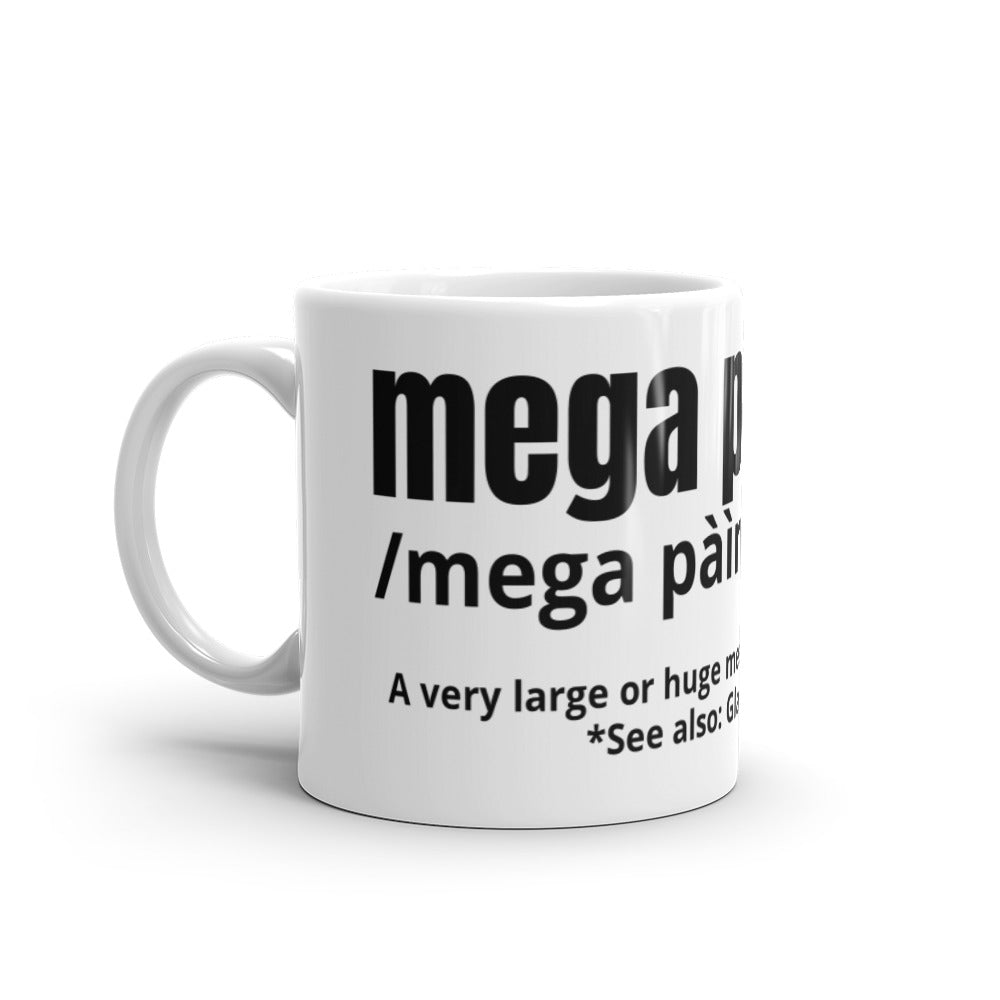 Johnny Depp Mega Pint White 11 oz coffee mug - Hidden Gems Novelty